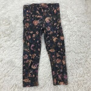 Lululemon Fast & Free Crop II Nulux 19" Peony Multi